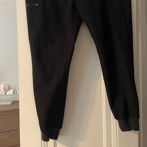 Figs black maternity jogger scrubs